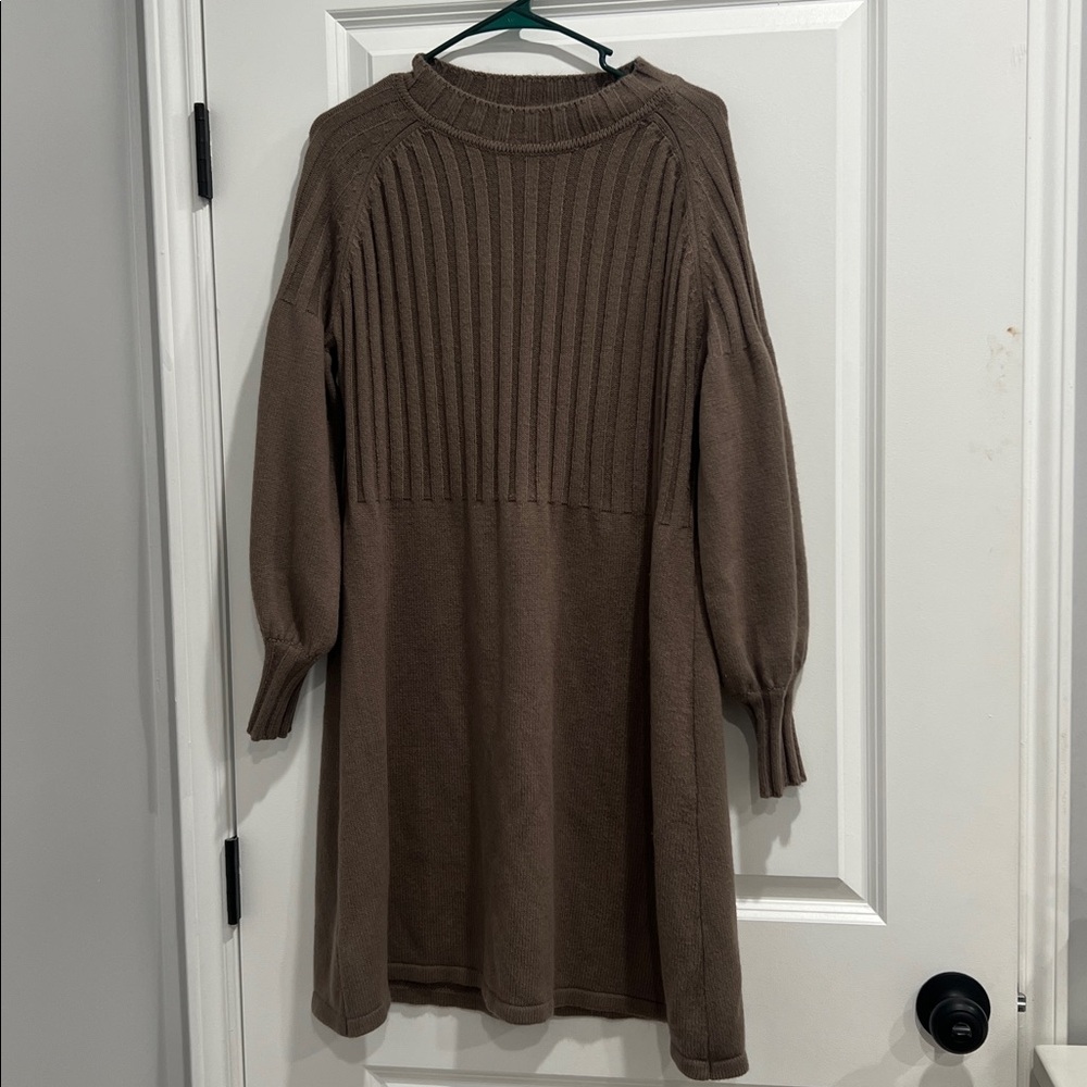 Calvin Klein Brown Knit Dress